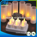 6pcs/12pcs Rechargeable led artificial candle light